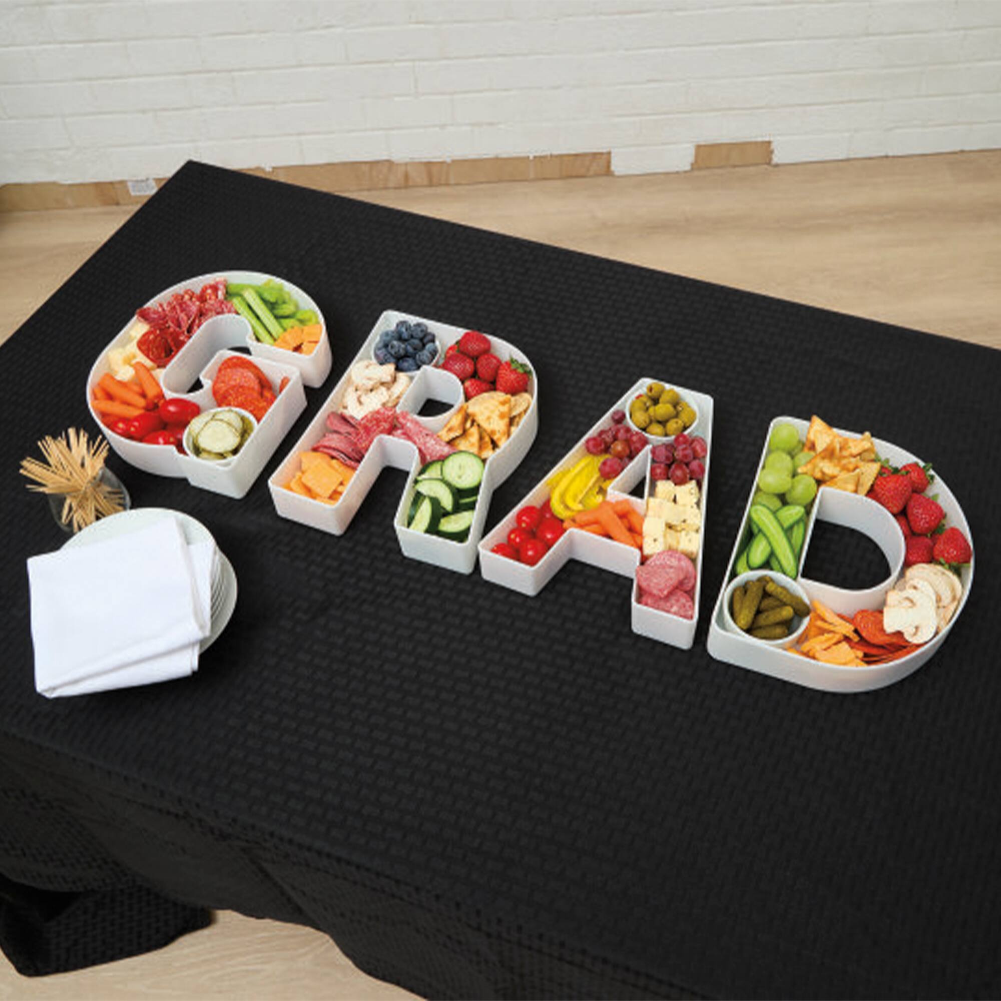 White Grad Plastic Charcuterie Letters by Celebrate It™